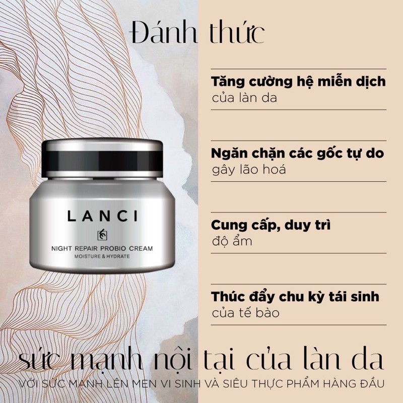 [CHÍNH HÃNG] KEM DƯỠNG PHỤC HỒI TẾ BÀO DA BAN ĐÊM LANCI | BigBuy360 - bigbuy360.vn