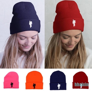Mũ Beanie Dệt Kim Giữ Ấm Mùa Đông In Hình Billie Eilish Độc Đáo