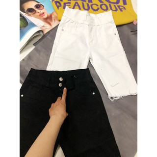 quần ngố kaki lưng cao