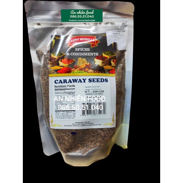 Caraway Seeds Gia Vị Nấu Món Âu Mỹ Aunt Michelle