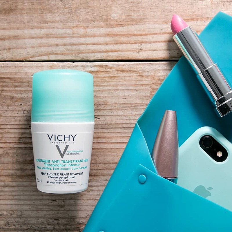 [CHÍNH HÃNG CÓ TEM] VICHY Antiperspirant Deodorant 48h 50mL - Lăn Khử Mùi Giúp Khô Thoáng 48h Cho Da Nhạy Cảm.