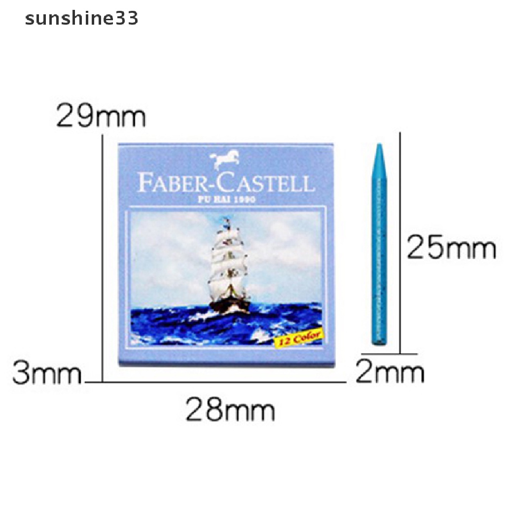 Mô hình hộp bút sáp 13 màu trang trí nhà búp bê 1:12