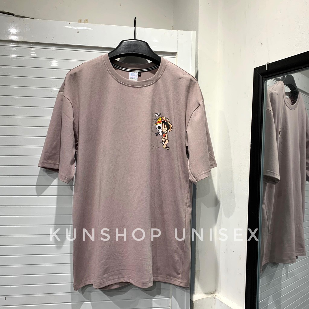 [Mã SKAMCLU7 giảm 10% Tối Đa 50K đơn 0Đ] Áo thun LUFFY MŨ RƠM V2 3 màu Kun shop | BigBuy360 - bigbuy360.vn
