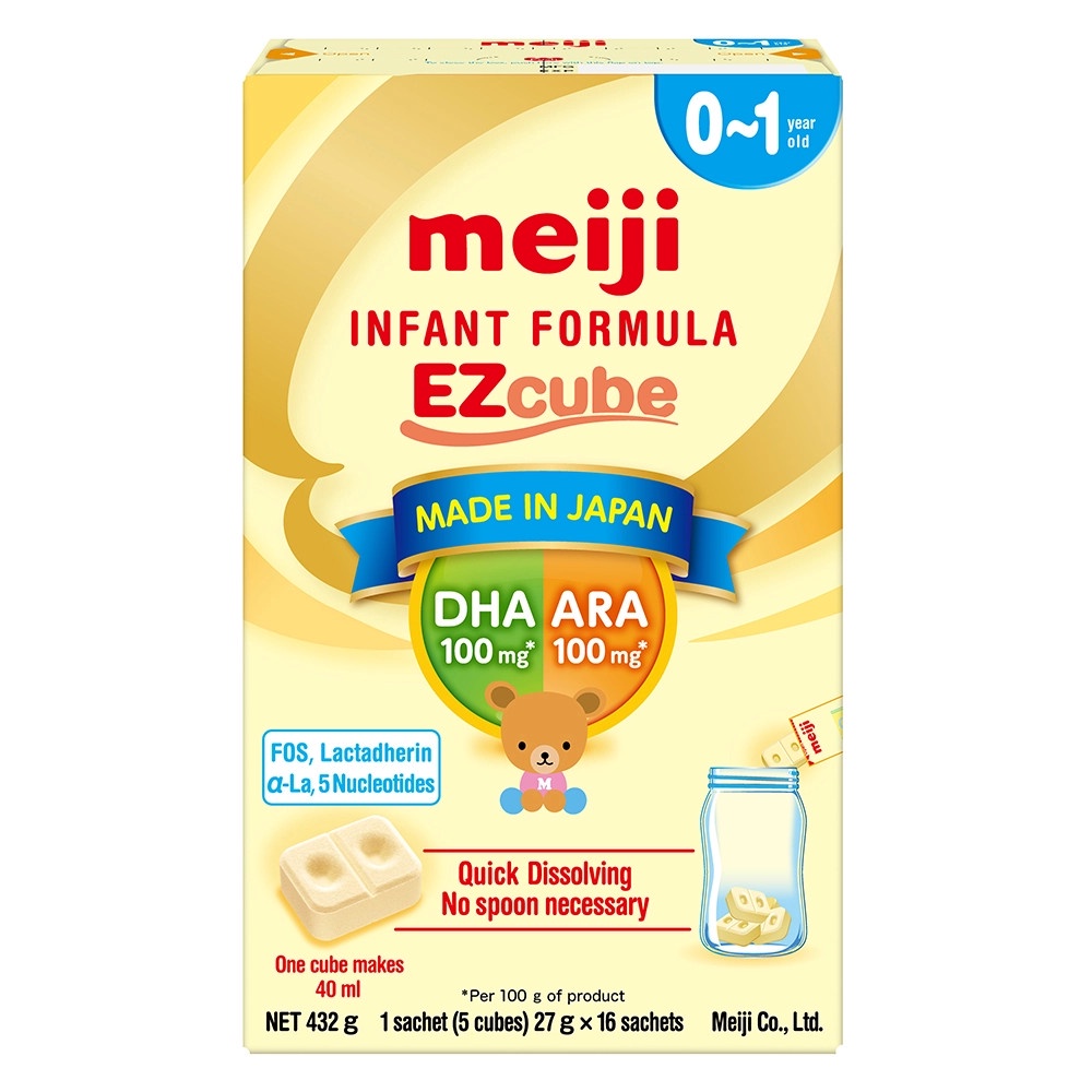 Sữa Meiji thanh Số 0 nhập khẩu 16 Thanh 432g