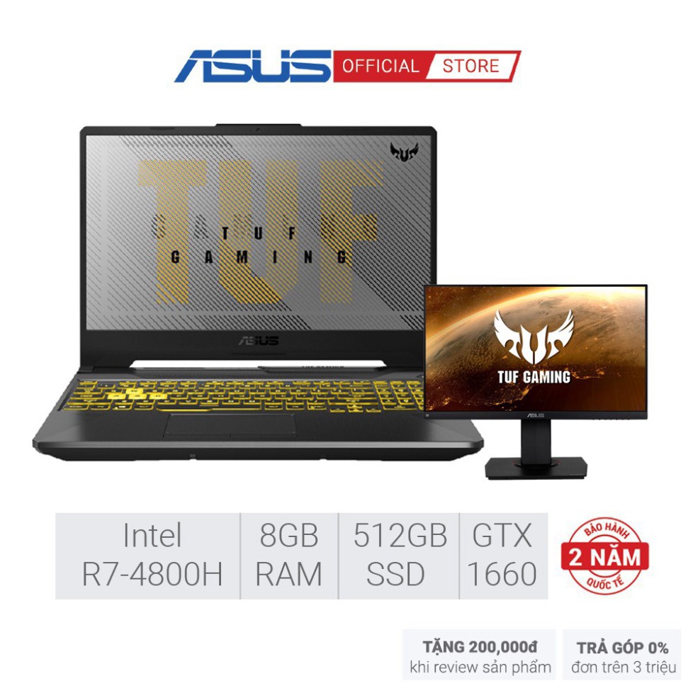 [Mã ELMALL1TR5 giảm 6% đơn 3TR] Laptop ASUS FA506IU-AL127T R7-4800H 8GB 512GB GTX 1660Ti 15.6"FHD Win 10 | BigBuy360 - bigbuy360.vn