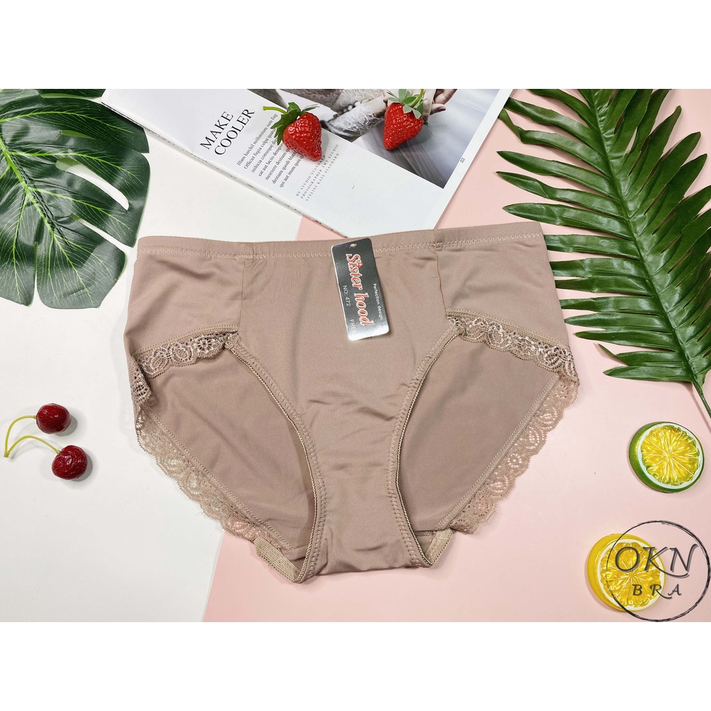 Quần lót Sisterhood 472 ống rộng viền ren lưng cao hàng nhập khẩu Thái Lan