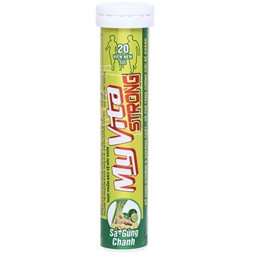 Viên Sủi Myvita Strong C Sả - Gừng - Chanh & Myvita Strong Max Multi Cam - Bổ Sung Vitamin C, Tăng Cường Sức Đề Kháng