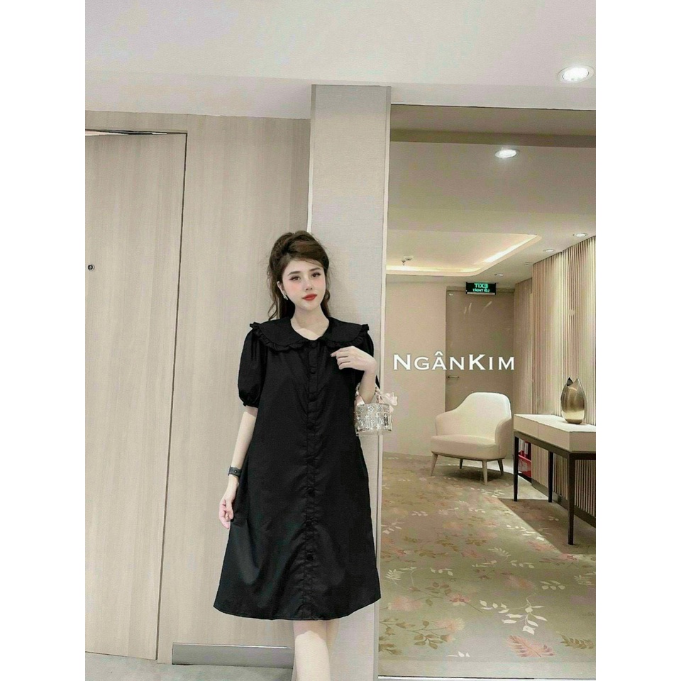 Váy bầu đẹp dáng thiết kế công sở Kết hợp sau sinh - Freesize dưới 75kg