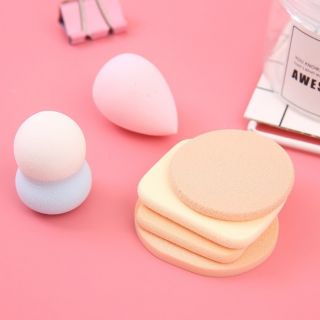 Set 6 bông mút trang điểm tán phấn