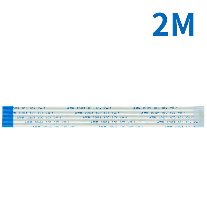 Dây Cáp Flex Dẻo Cho Raspberry Pi Model B + 2M 1M 50CM 30CM 15CM 15 Pins 15CM-200CM FFC 1.0mm Amp 20624 80C 60V VW-1
