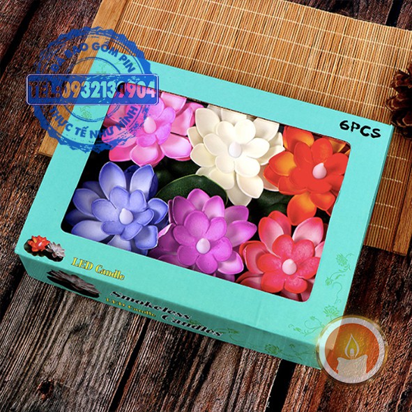 Đèn hoa đăng hình hoa sen điện tử