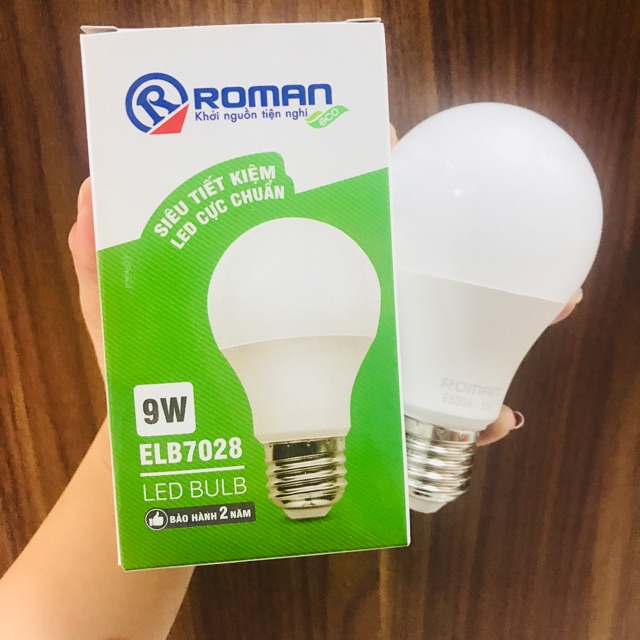 Bóng Led Tiết Kiệm điện 7W Roman(BH 2 năm)