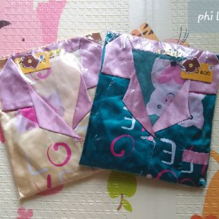 (Ảnh thật) Bộ pijama phi lụa đùi