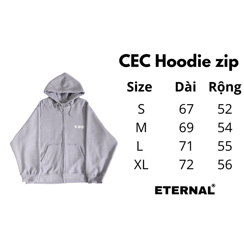 Áo Hoodie zip brand Hàn CEC