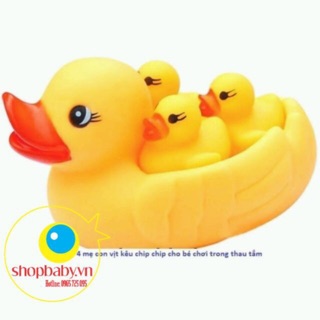 Bộ 4 Vịt thả chậu tắm cho bé
