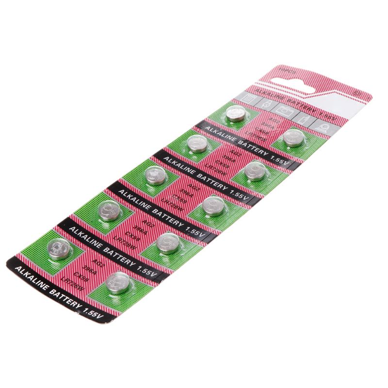 Set 10 Pin LR726 AG2 Alkaline Dành Cho Đồng Hồ Đeo Tay