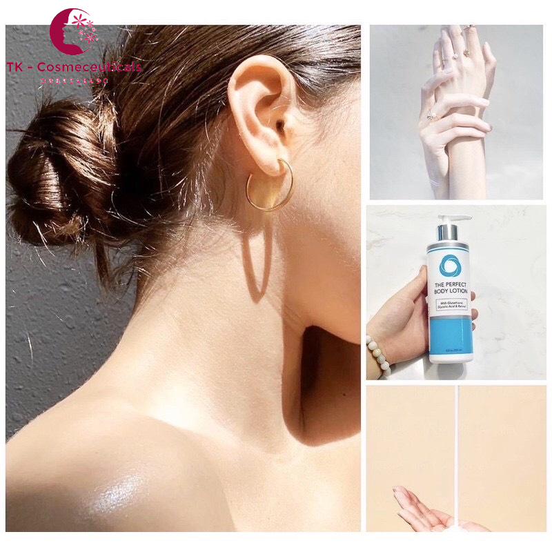 The Perfect Body Lotion / Body Wash Trắng Da Chống Già, Da Mụn, Sừng Nang Lông Hiệu Quả