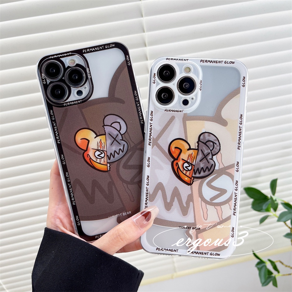 Ốp Điện Thoại Họa Tiết KAWS Thời Trang Cho iPhone 13 12 11 Pro Max X XR XS Max SE 2020 8 7 Plus