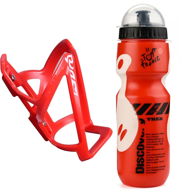 Bình nước MOSOWORLD bằng nhựa có giá đỡ gắn xe đạp (Có bán lẻ)