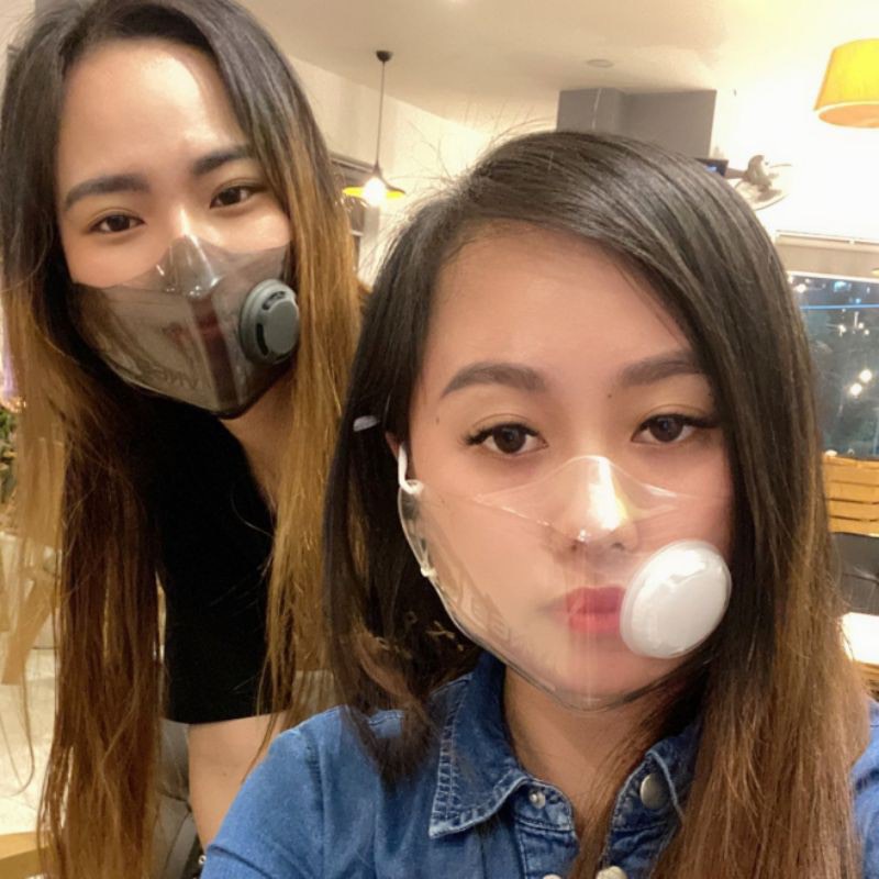 Khẩu trang nhựa trong suốt đảm bảo vệ sinh môi trường