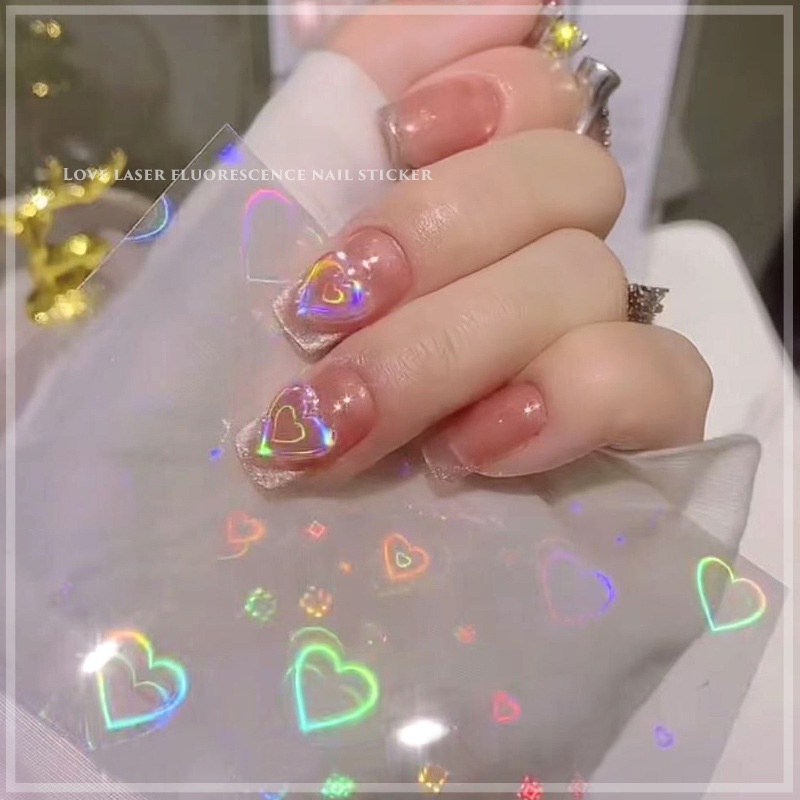 Sticker Tim 3D _ sticker nail siêu cute