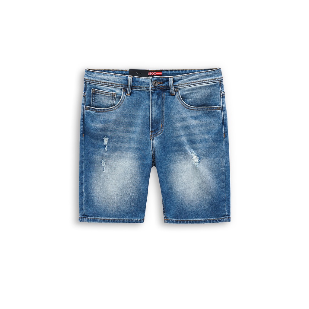 Quần short jean nam HEBOZ 4M, kiểu rách thời trang năng động co dãn thoải mái - 00001157