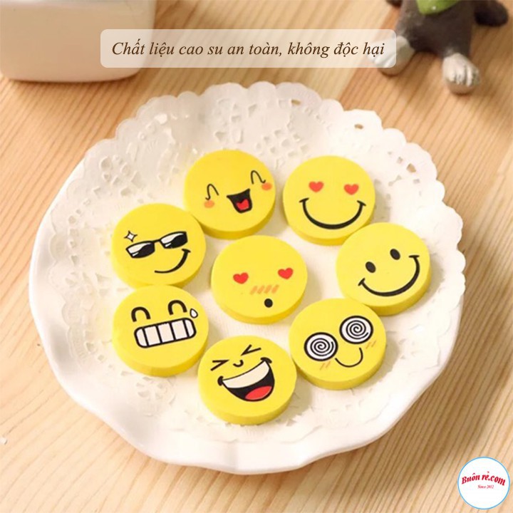 Set 8 Viên Tẩy Chì Hình Mặt Cười Cute-icon Vui Nhộn 00247