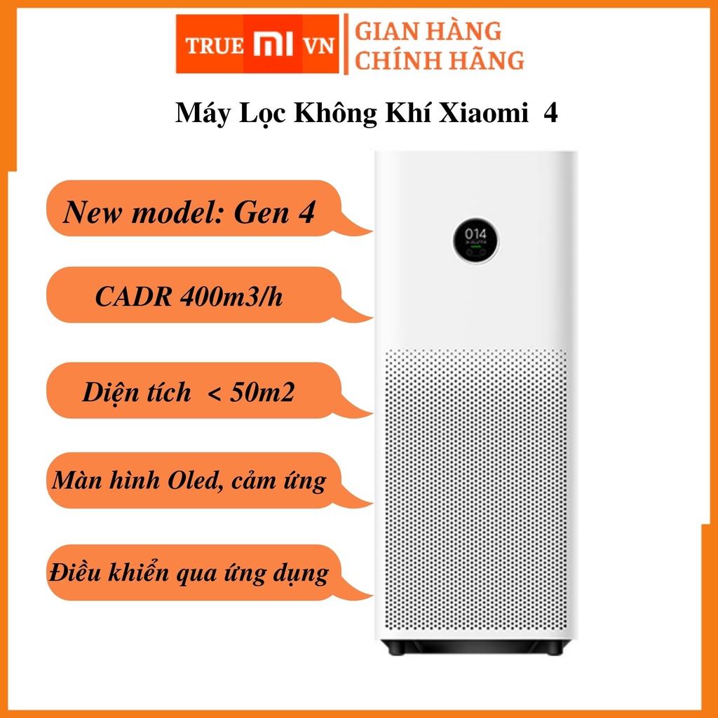 [Mã ELHA22 giảm 5% đơn 300K] Máy lọc không khí Xiaomi Air Purifier 4 Chính hãng, new model