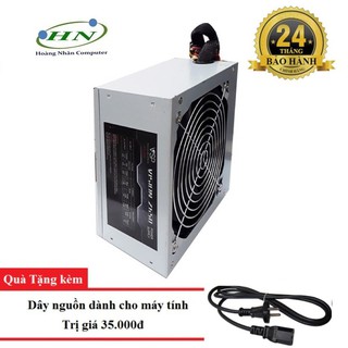 Mua  Mã SKAMSALE03 giảm 10% đơn 200k  Nguồn dành cho máy tính bàn Vision 650W-Fan 12cm (bạc) + tặng kèm dây nguồn