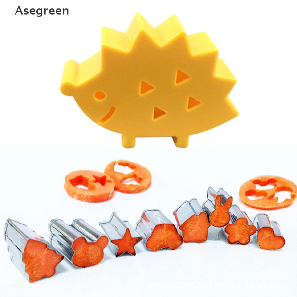 Set 10 Khuôn Cắt Trái Cây Hình Nhím Mini Bằng Thép Không Gỉ