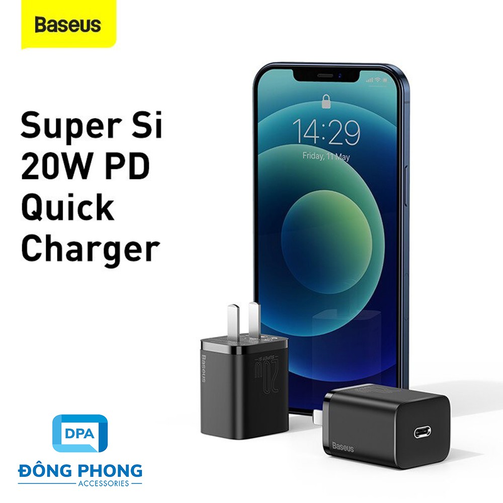 Củ Sạc Nhanh PD 20W Baseus Super Si Chính Hãng