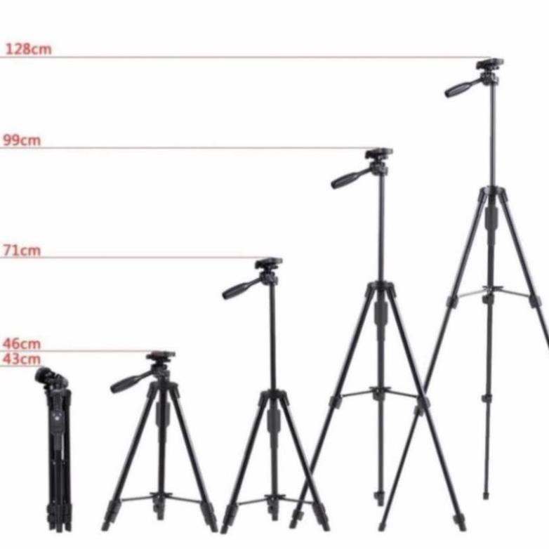 Chân Đế Máy Ảnh, Camera, Điện Thoại Tripod TTX-6218 Có Remote Bluetooth, Kẹp Điện Thoại Xoay Ngang Dọc