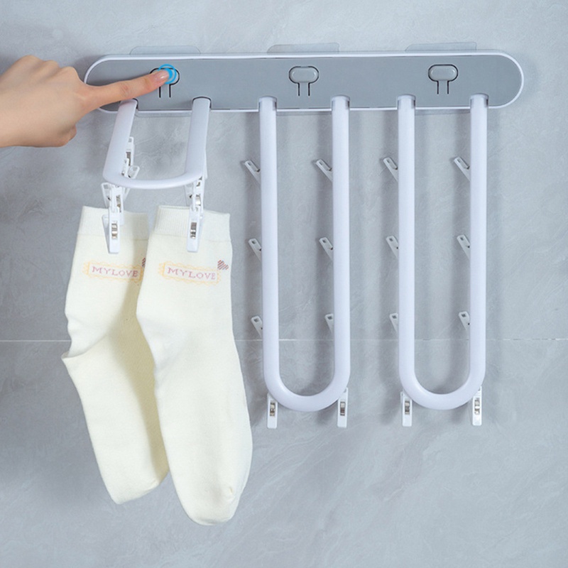 Móc Treo Quần Áo Nhiều Kẹp Tiện Lợi