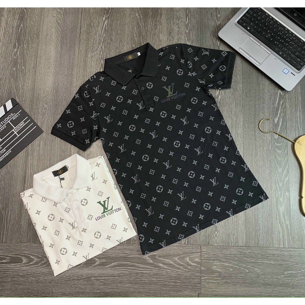 Áo thun cổ trụ❤️Áo thun cổ bẻ thêu logo nổi bật (Chất cotton 100% co dãn 4 chiều) | BigBuy360 - bigbuy360.vn