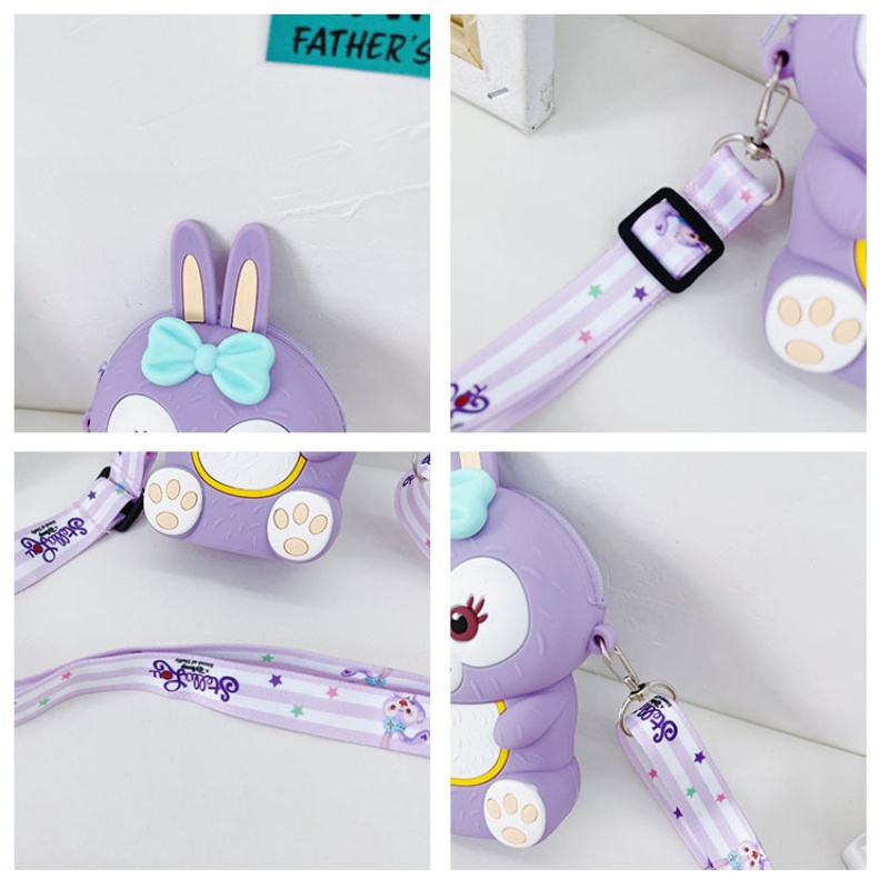 Túi đeo chéo hình thỏ hoạt hình thiết kế dễ thương cho mẹ và bé