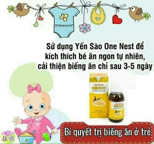 Yến sào one nest - biếng ăn,chậm lớn,..ở trẻ