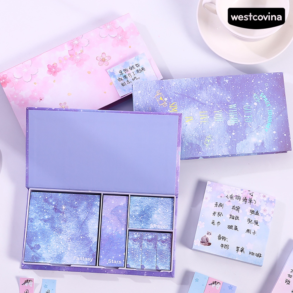 [Hot]✍Set 6 Tấm Giấy Dán Ghi Chú Lên Kế Hoạch Tiện Dụng