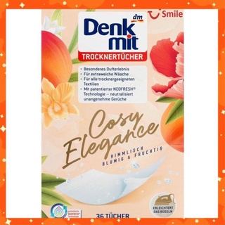 Giấy thơm quần áo denkmit 36 tờ, hàng nội địa đức !