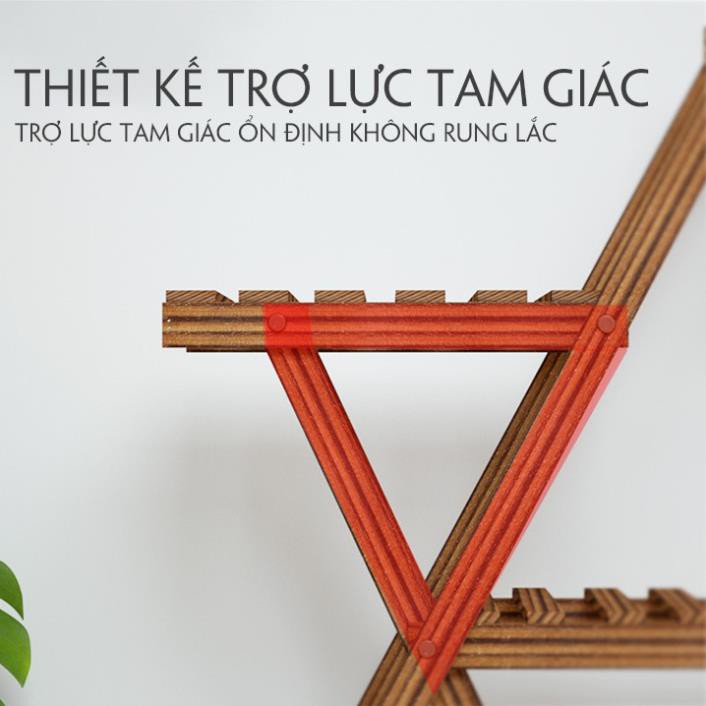 Giá để chậu hoa cây cảnh sang trọng - kệ để lọ hoa,cây cảnh bằng gỗ tự nhiên.