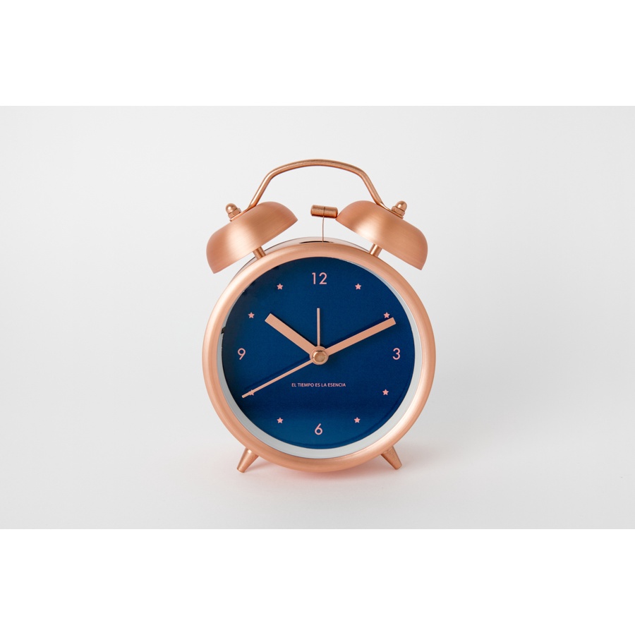 Đồng Hồ Để Bàn ARTBOX Hàn Quốc Bằng Kim Loại Mặt Nhám Màu Vàng Hồng (Lớn)