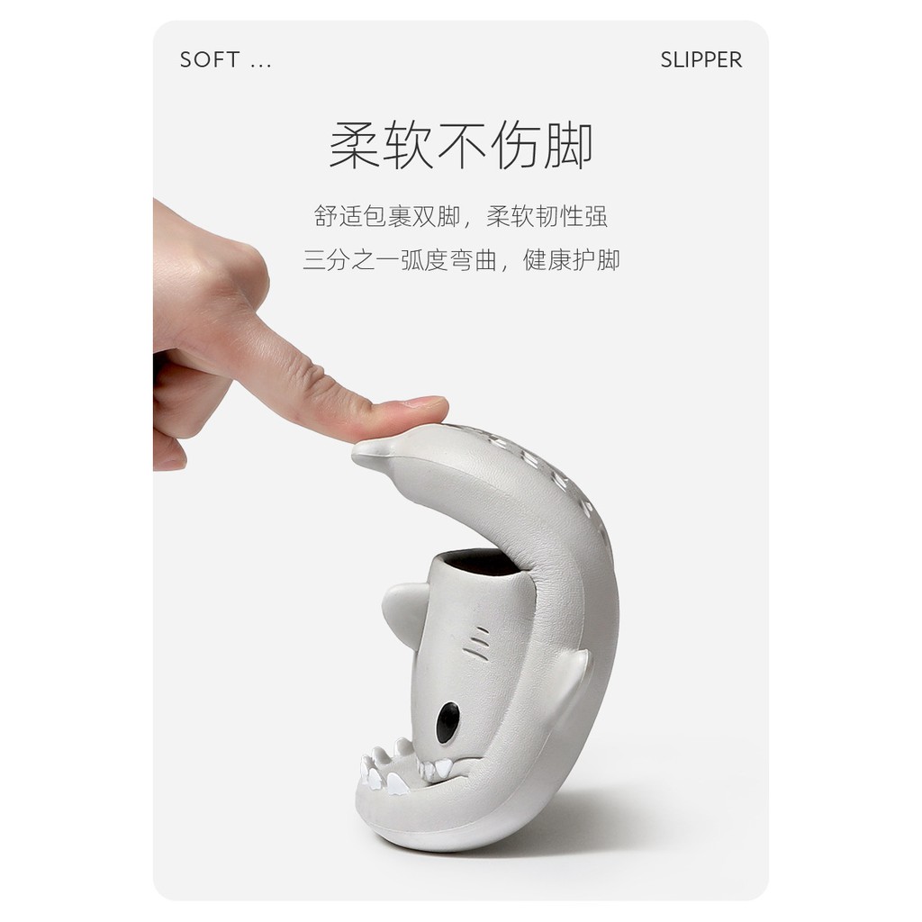 Dép quai ngang đi trong nhà nhà tắm chống trượt hình cá mập đáng yêu cho bé dép đẹp