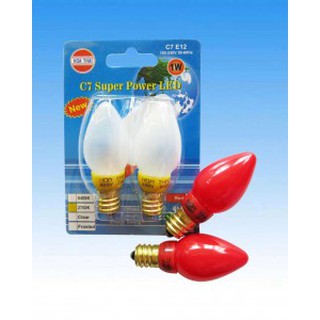 Bóng Đèn Cà Na Led Hòa Thái C7 đui e12 chuyên sử dụng cho đèn thờ, đèn ông địa