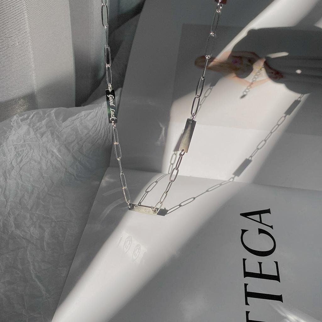 Dây Chuyền Thép Titan Hình Mặt Cười Phong Cách Hip Hop Đường Phố Hàn Quốc 22746 Thời Trang Đường Phố Cá Tính Dành Cho Nữ