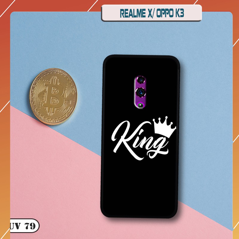 Ốp lưng Realme X/OPPO K3  - lưng nhám viền dẻo  ngộ nghinh