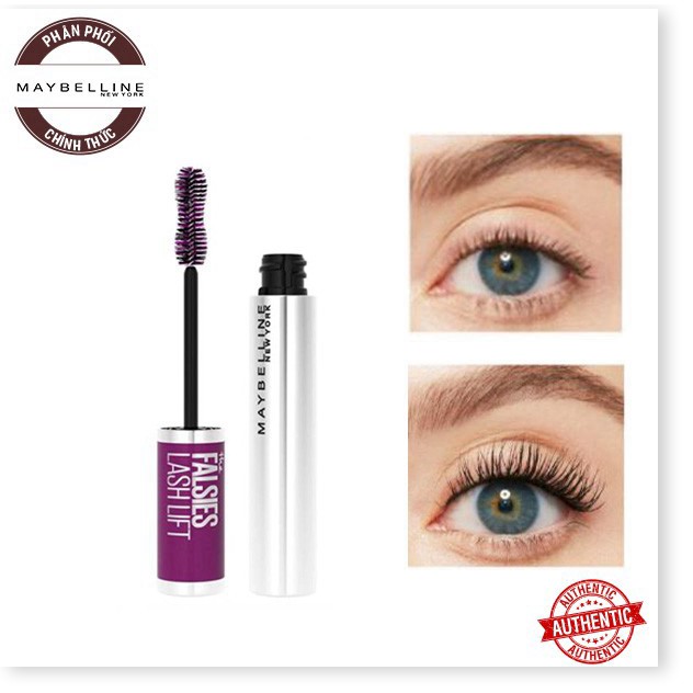 [Mã giảm giá] [Mã giảm giá Mỹ phẩm chính hãng] Mascara Uốn Mi, Làm Dài Và Dày Mi Tức Thì Maybelline The Falsies Lash Lif