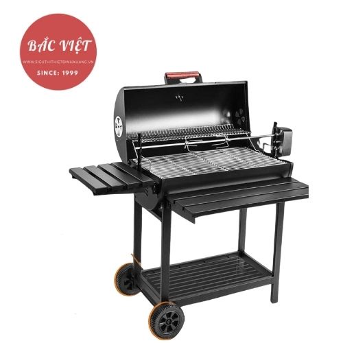 Bếp nướng BBQ NGOÀI TRỜI,bếp nướng dã ngoại có bánh xe chất liệu thép sơn tĩnh điện siêu bền bảo hành 12 tháng