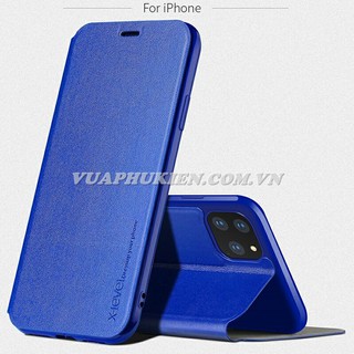Bao da cho iphone x/xs, xr, xs max, 11, 11 pro, 11 pro max hãng fibcolor pipilu x-level hongkong lưng silicone