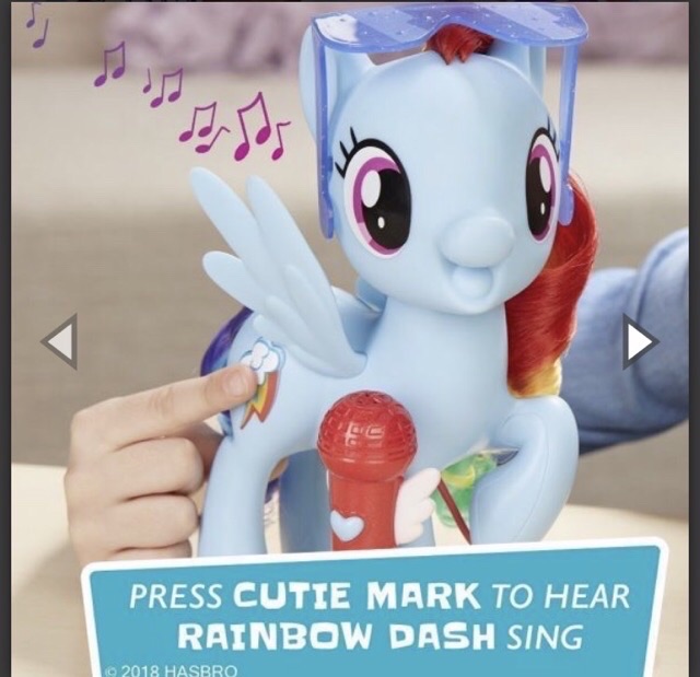 Đồ chơi ngựa Pony karaoke, song ca cùng bé, hiệu Rainbow Dash chính hãng Hasbro Mykingdom