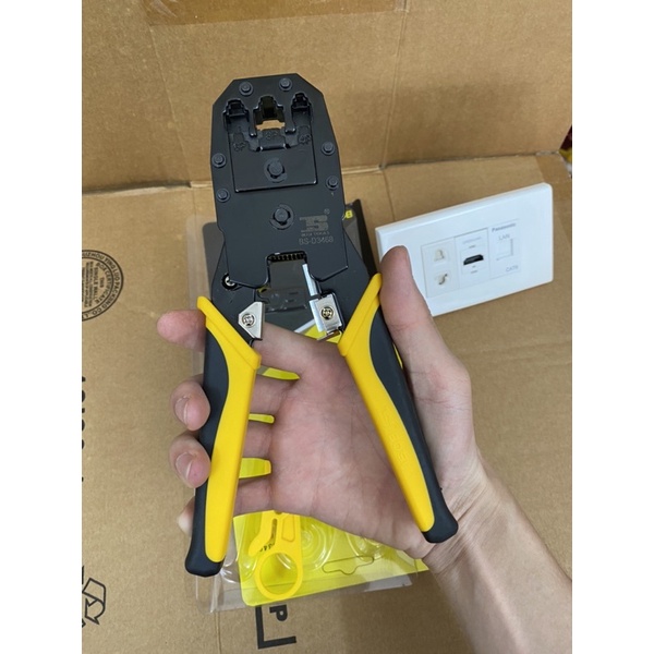 Kìm bấm mạng Bosi bấm cáp mạng cat5e, cat6 RJ11,RJ45.