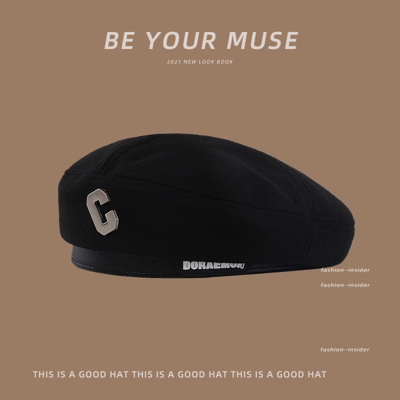 Mũ beret len phong cách thời trang nhật bản dành cho nữ